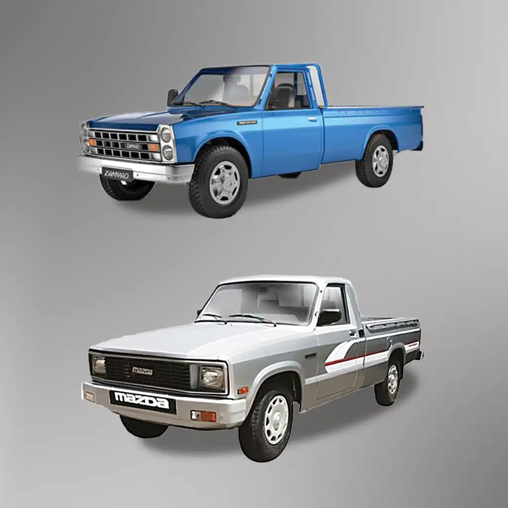 لیست قطعات وانت نیسان و مزدا